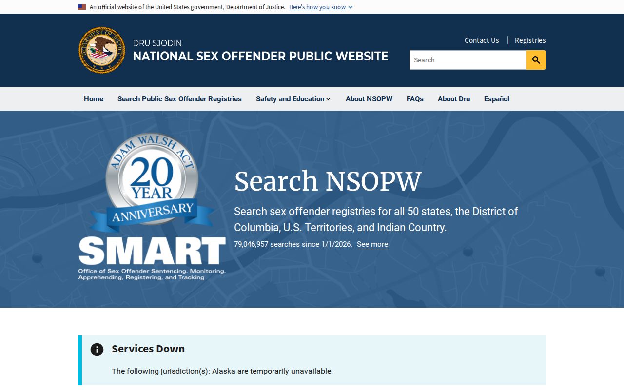 Madison County arrest records compared with national registry search