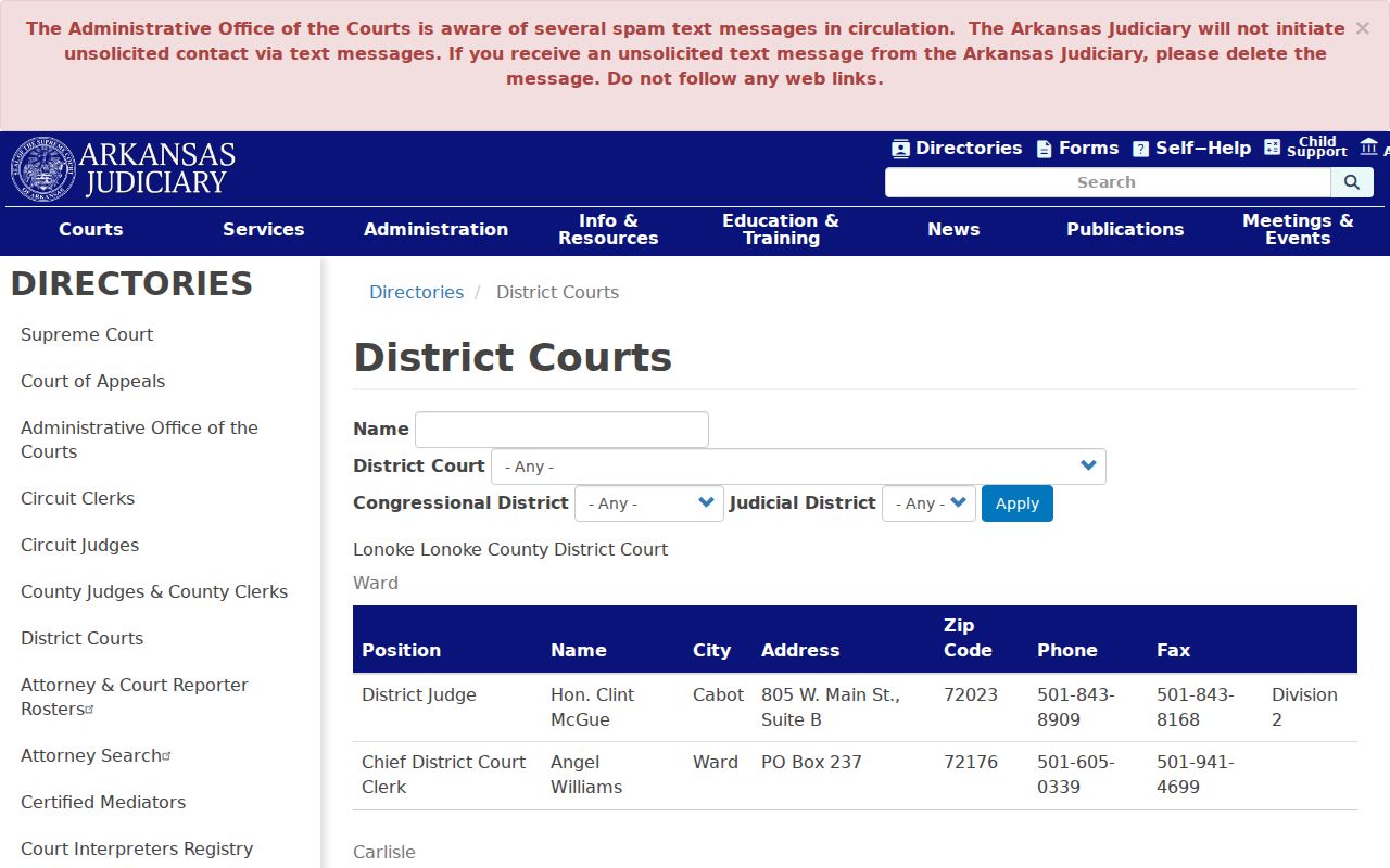 Madison County criminal court cases District Court directory