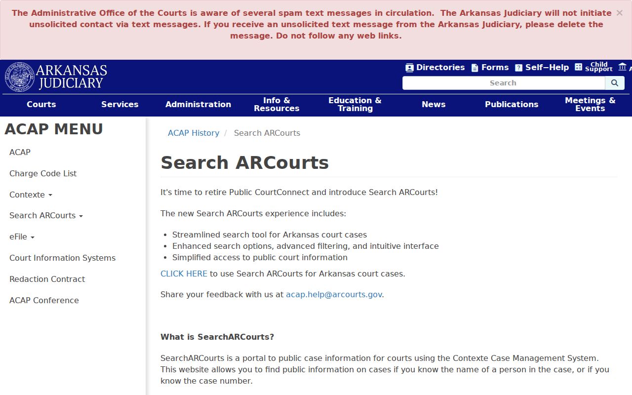 Madison County criminal court cases Search ARCourts access information